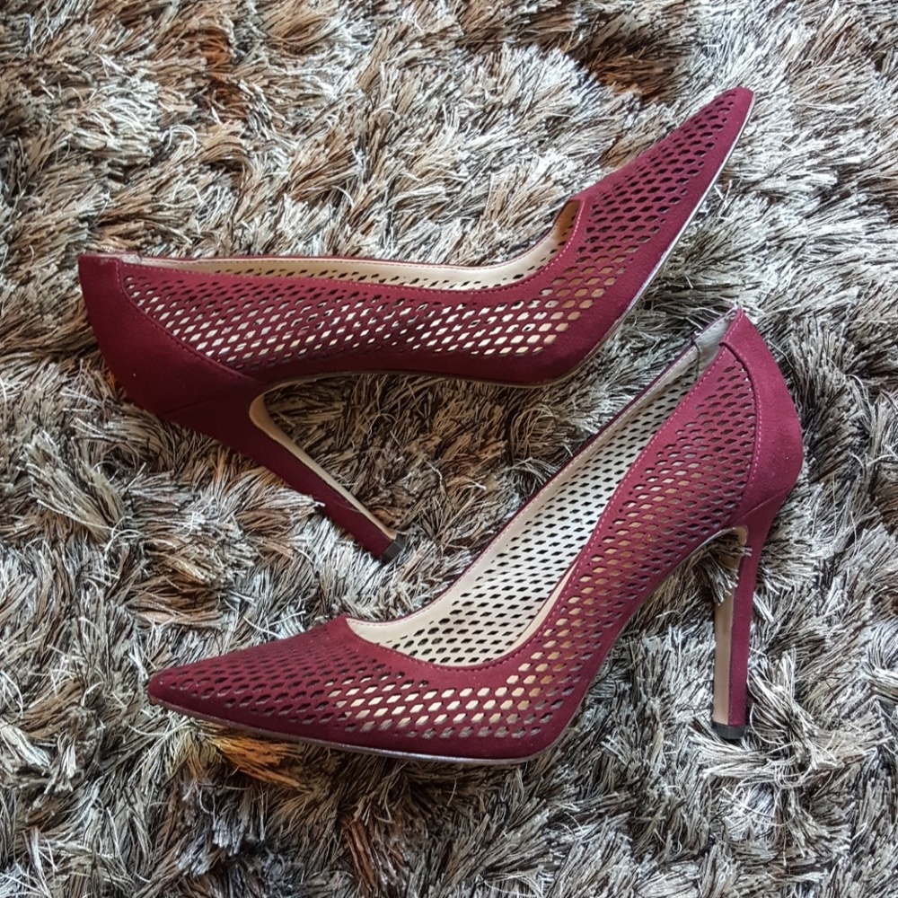 Saks Fifth Avenue Oxblood pumps